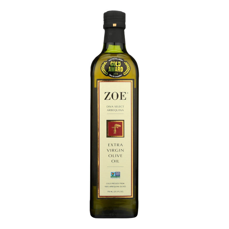 Zoe Olive Oil - Arbequina - Case of 6 - 25.5 Fl Ounce.