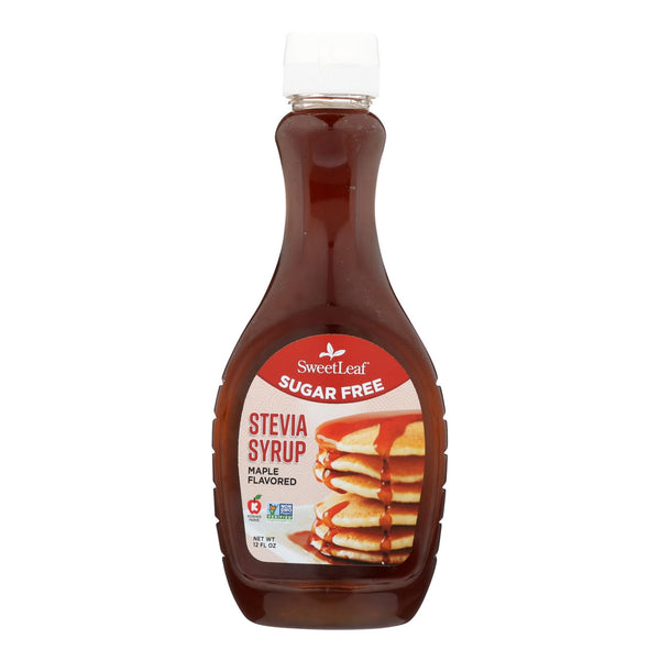 Sweet Leaf - Stevia Syrup Maple - Case of 6 - 12 Fluid Ounce