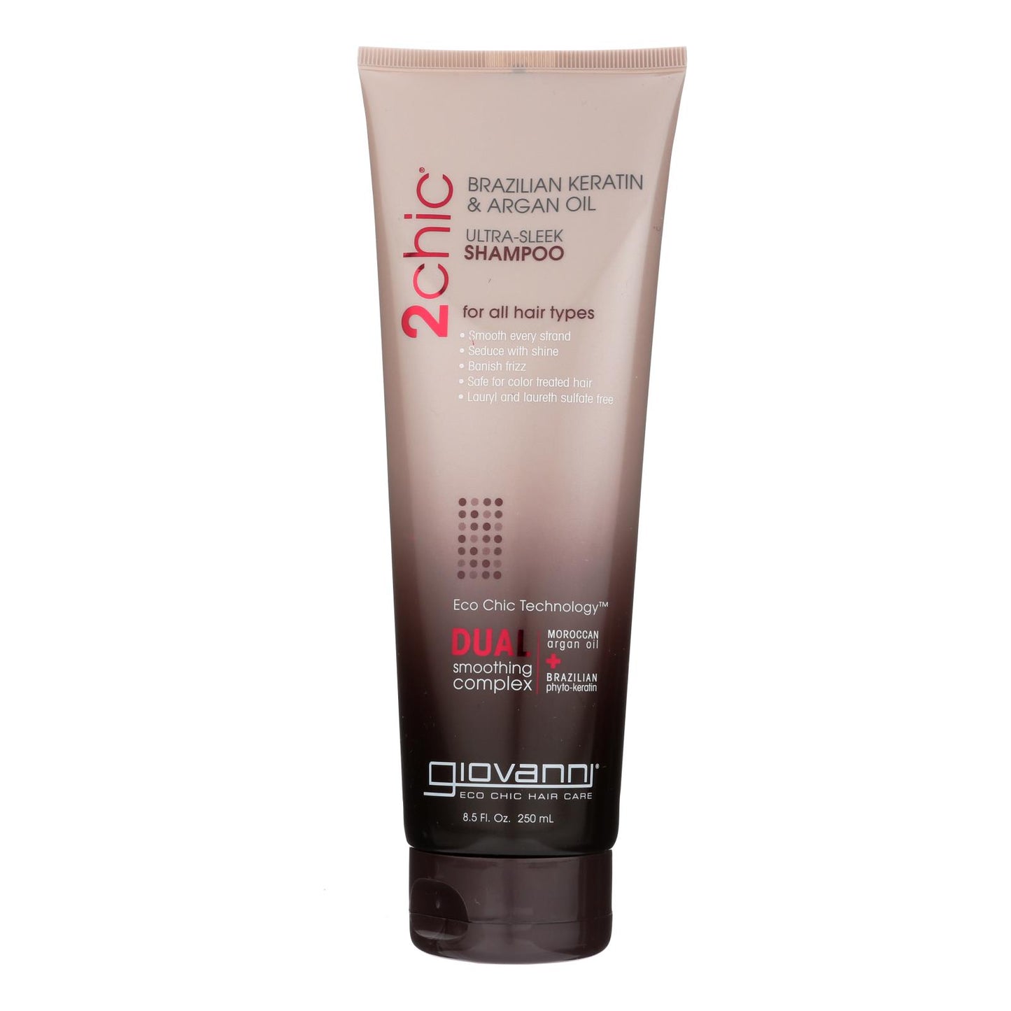 Giovanni 2chic Ultra-Sleek Shampoo with Brazilian Keratin and Argan Oil - 8.5 fl Ounce