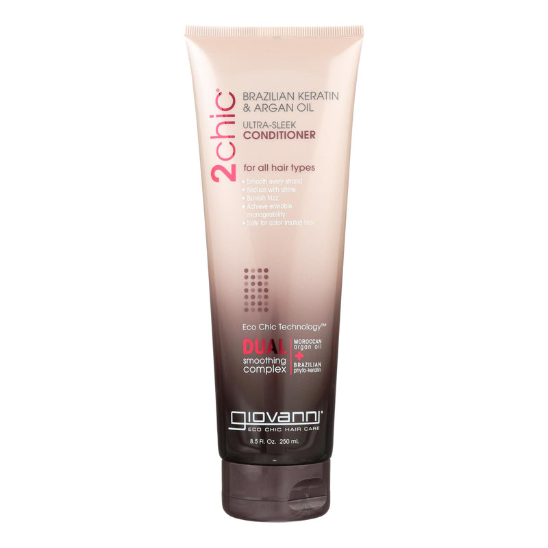 Giovanni 2chic Ultra-Sleek Conditioner with Brazilian Keratin and Argan Oil - 8.5 fl Ounce