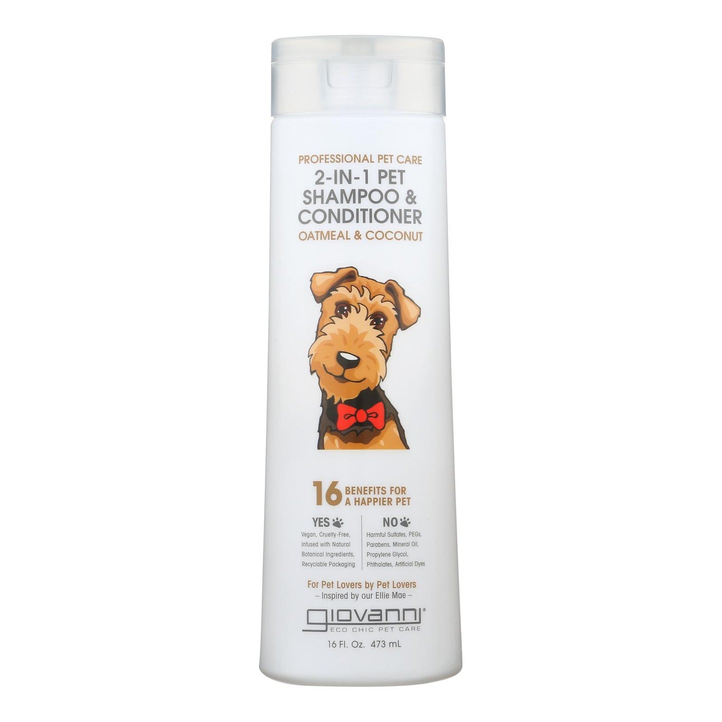 Giovanni Hair Care Products - Pet Shamp&cond Oatml&cnut - 1 Each-16 Fluid Ounce