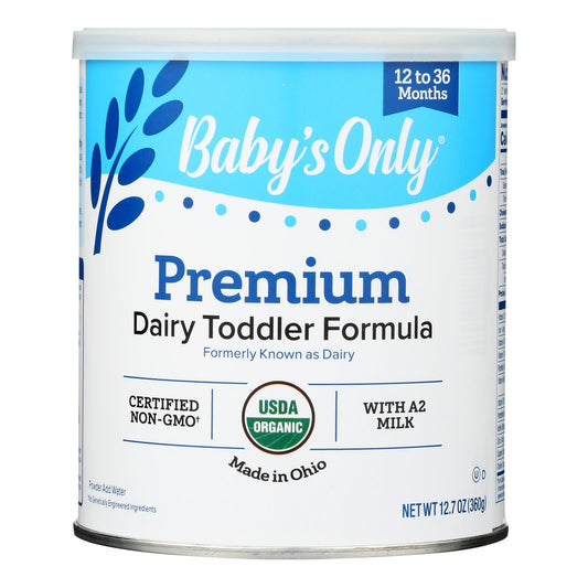 Baby's Only Organic Dairy Iron Fortified Toddler Formula - Case of 6 - 12.7 Ounce.