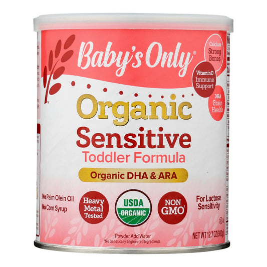 Babys Only Organic Toddler Formula - Organic - LactoRelief - Lactose Free - 12.7 Ounce - Case of 6