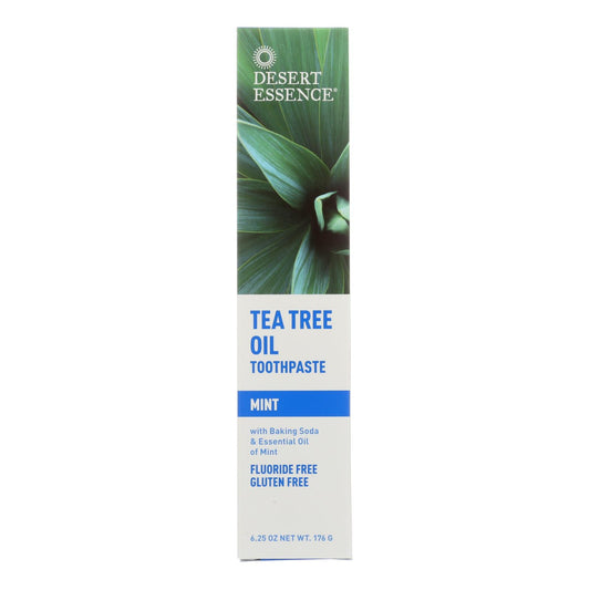 Desert Essence - Natural Tea Tree Oil Toothpaste Mint - 6.25 Ounce