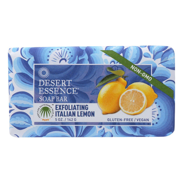 Desert Essence - Bar Soap - Exfoliating Italian Lemon - 5 Ounce