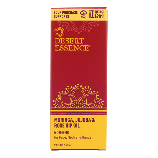 Desert Essence - Moringa Jojoba and Rose Hip Oil - 2 Ounce