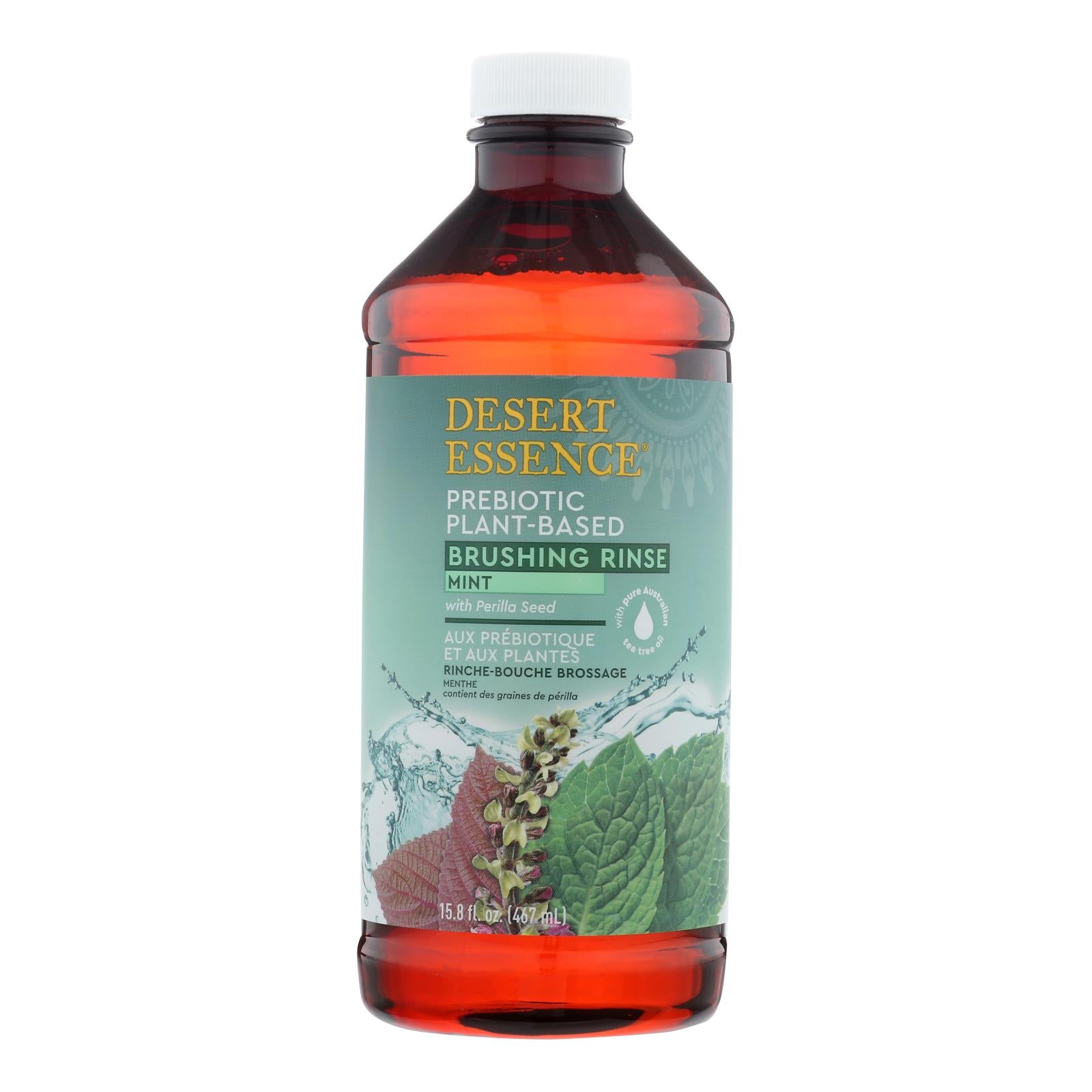Desert Essence - Brshing Rnse Prebio Mint - 1 Each - 15.8 Fluid Ounce