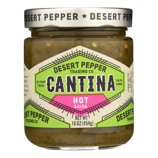 Desert Pepper Trading - Salsa - Cantina - Hot - Green - Case of 6 - 16 Ounce