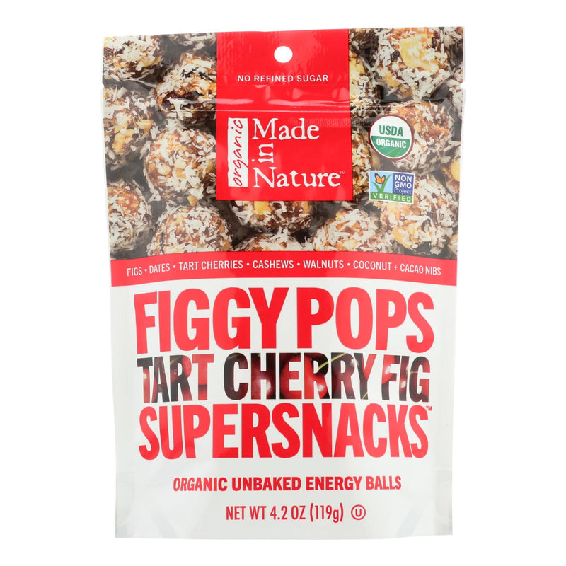 Made in Nature Figgy Pops - Tart Cherry Fig - Case of 6 - 4.2 Ounce