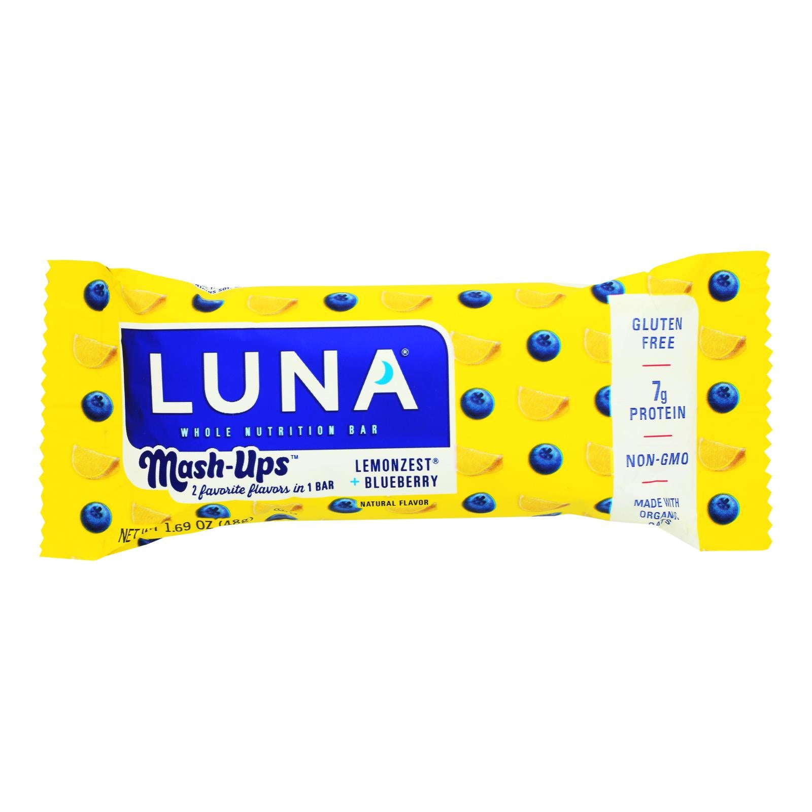 Luna - Bar Mshup Lemon Blubry - Case of 15 - 1.69 Ounce