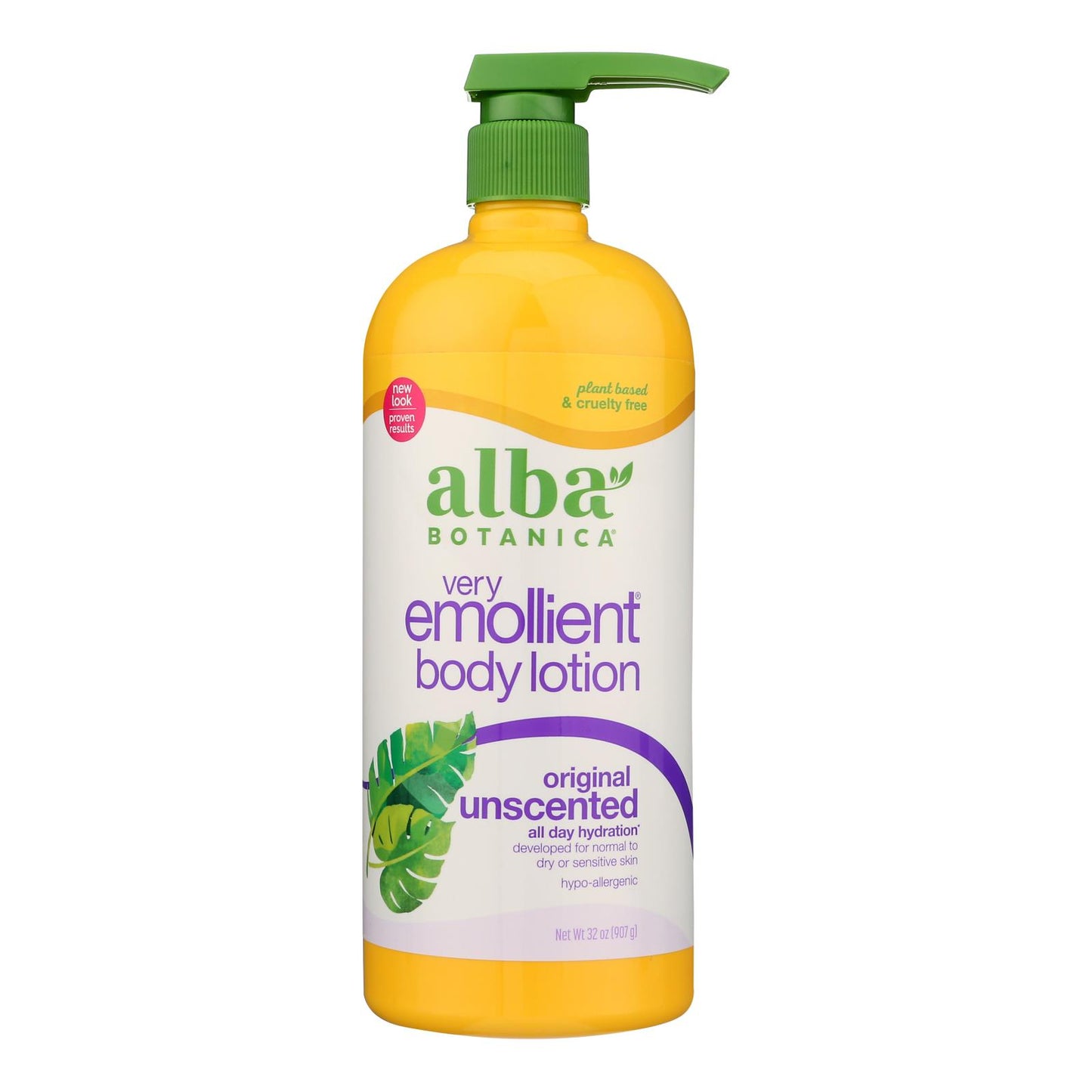 Alba Botanica - Very Emollient Body Lotion - Unscented - 32 fl Ounce