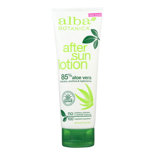 Alba Botanica - After Sun Lotion - 85% Aloe - 8 Ounce