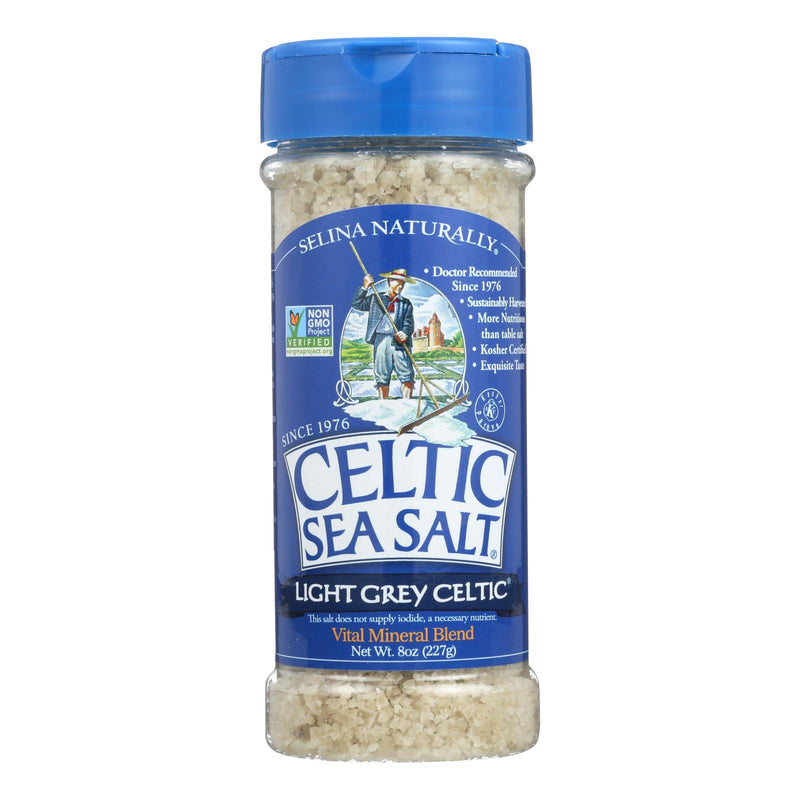 Celtic Sea Salt - Light Grey Celtic - Case of 6 - 8 Ounce.