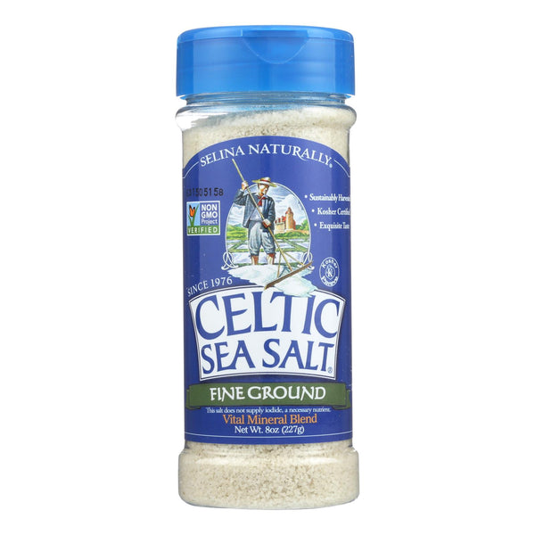 Celtic Sea Salt Shaker - Fine Ground - Case of 6 - 8 Ounce