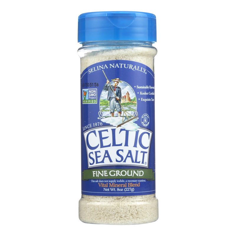 Celtic Sea Salt Shaker - Fine Ground - Case of 6 - 8 Ounce