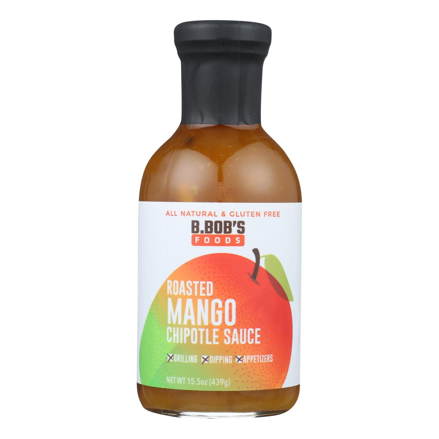 Bronco Bob's - Chipotle Sauce - Roasted Mango - Case of 6 - 15.5 fl Ounce.