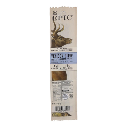 Epic - Strips - Venison Steak - Case of 20 - .8 Ounce