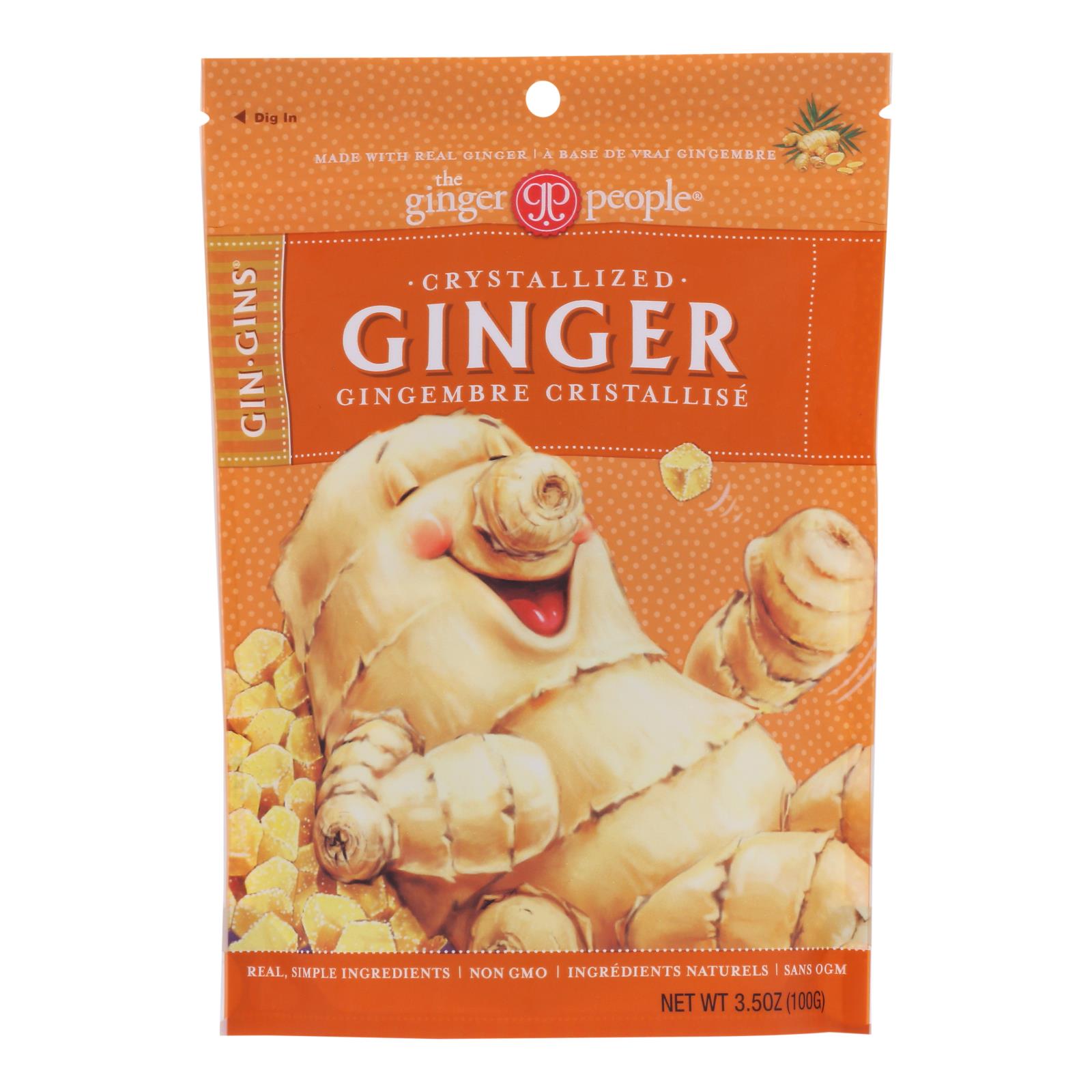 Ginger People - Crystallized Ginger - Case of 12 - 3.5 Ounce.