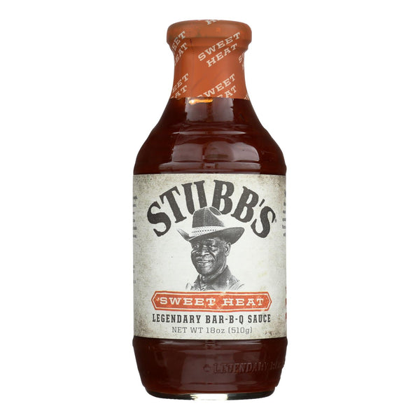 Stubb's BBQ Sauce - Sweet Heat - Case of 6 - 18 Ounce.