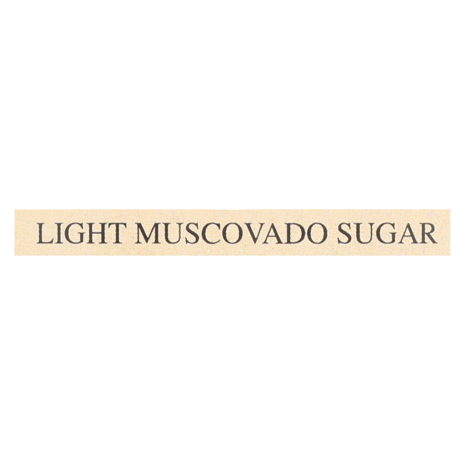 India Tree Gourmet Spices & Specialties Light Muscovado Sugar  - Case of 6 - 16 Ounce