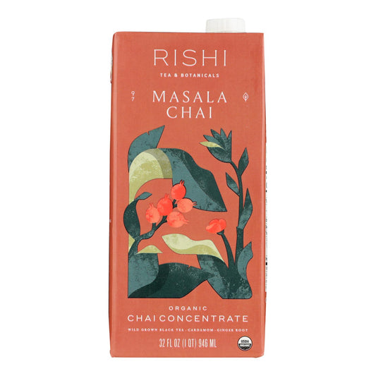 Rishi Masala Chai Concentrate - Case of 12 - 32 fl Ounce