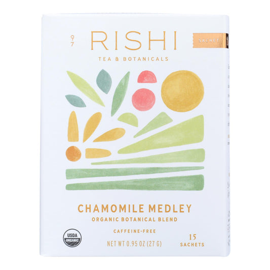 Rishi Herbal Blend - Chamomile Medley - Case of 6 - 15 Bags