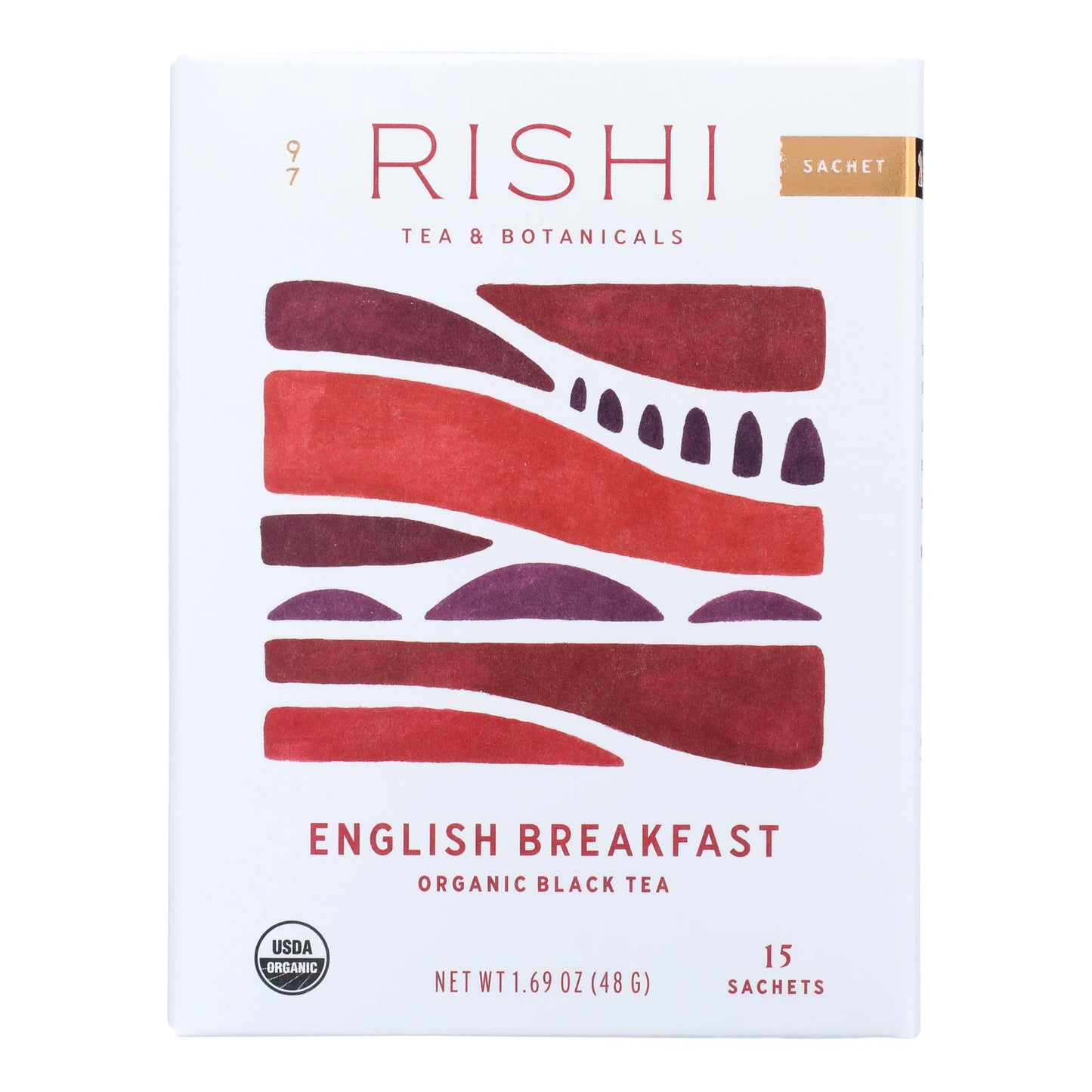 Rishi Organic Tea - English Breakfast - Case of 6 - 15 Bags