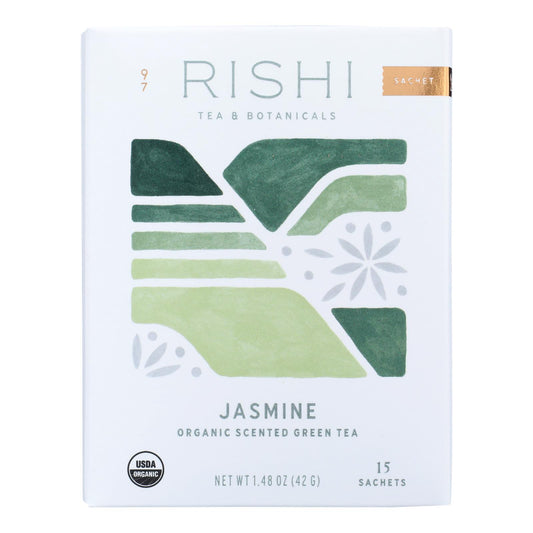 Rishi Organic Green Tea - Jasmine - Case of 6 - 15 Bags