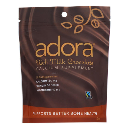 Adora - Chocolate Disk Mlkchc Calc - 1 Each-30 Count