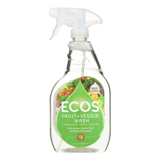 Earth Friendly Fruit and Vegetable Wash - Case of 6 - 22 FL Ounce.