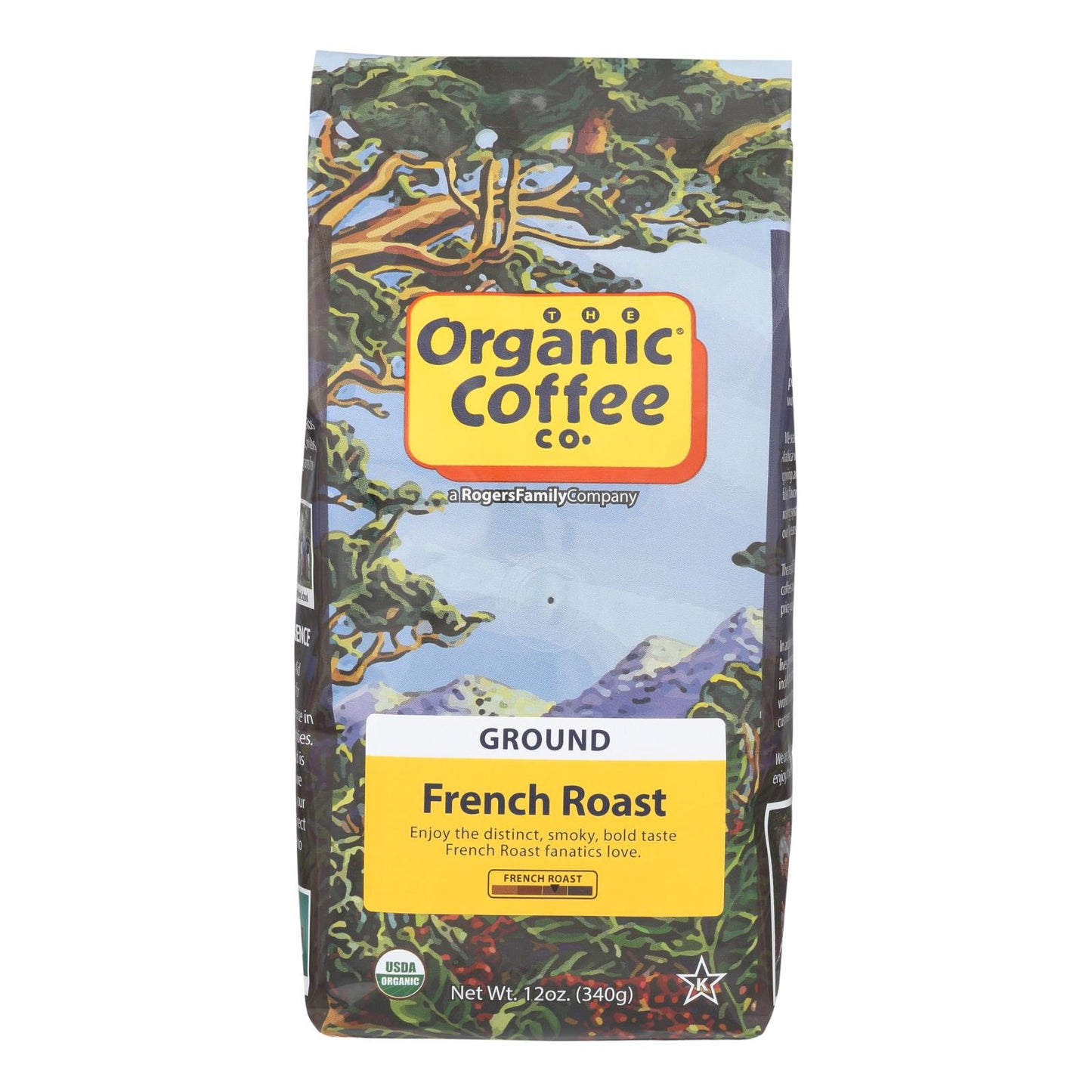 Organic Coffee Coffee - Organic - Ground - French Roast - 12 Ounce - case of 6