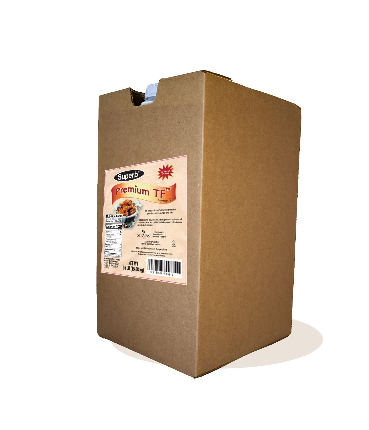 Superb Frying Shortening Trans Fat Free, 35 Pound - 1 Per Case.