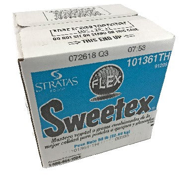 Sweetex Flex Cake and Icing Shortening 50 Pound Each - 1 Per Case.