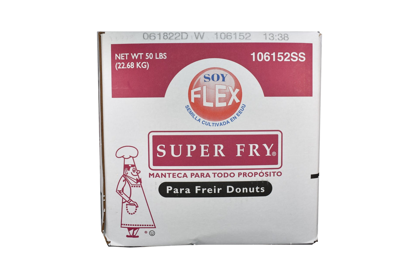 Super Fry Soy Flex All Purpose Shortening 50 Pound Each - 1 Per Case.