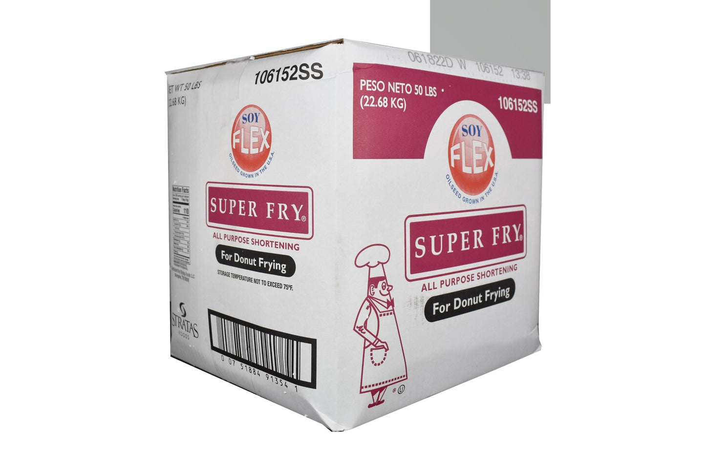 Super Fry Soy Flex All Purpose Shortening 50 Pound Each - 1 Per Case.