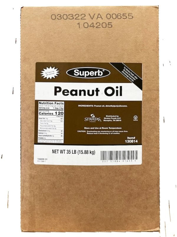 Superb Peanut Oil 35 Pound Each - 1 Per Case.