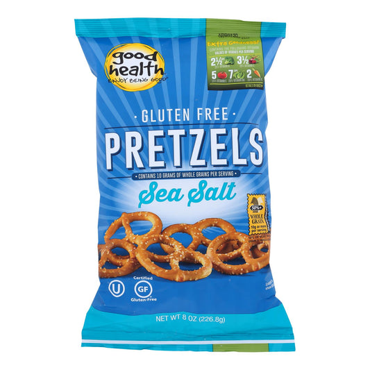 Good Health Pretzels - Sea Salt - Case of 12 - 8 Ounce