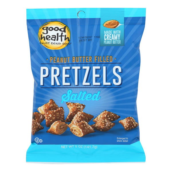 Good Health Butter Pretzels - Peanut Salted - Case of 12 - 5 Ounce.