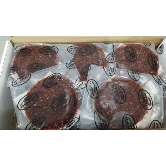 Elk Patties Round 4 Ounce Size - 40 Per Case.