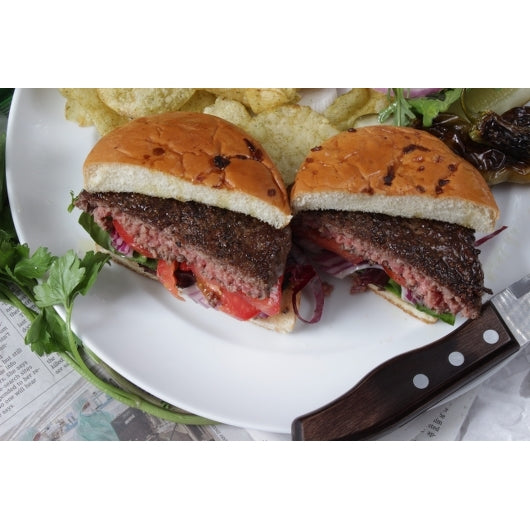 Beef Wagyu Patties Two Round 8 Ounce Size - 20 Per Case.