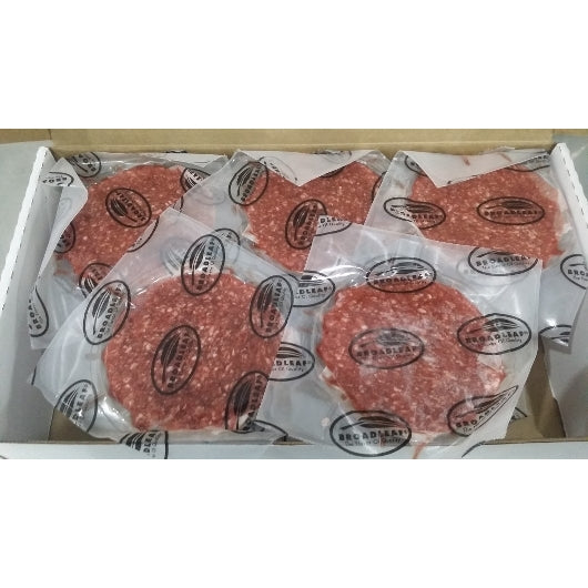 Wagyu Beef Patties Round 4 Ounce Size - 40 Per Case.