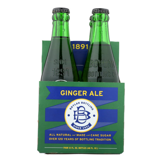 Boylan Bottling - Soda - Ginger Ale - Case of 6 - 4/12 fl Ounce.