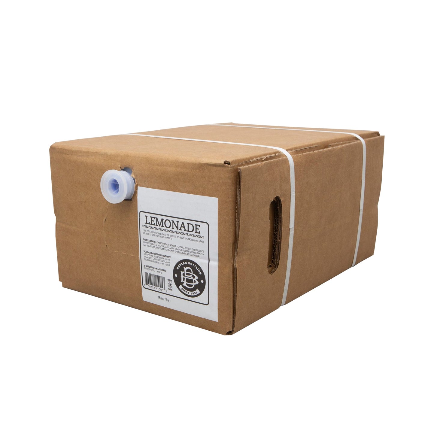 Boylan Bottling Lemonade Soda Bag In Box Fountain 5 Gallon - 1 Per Case.