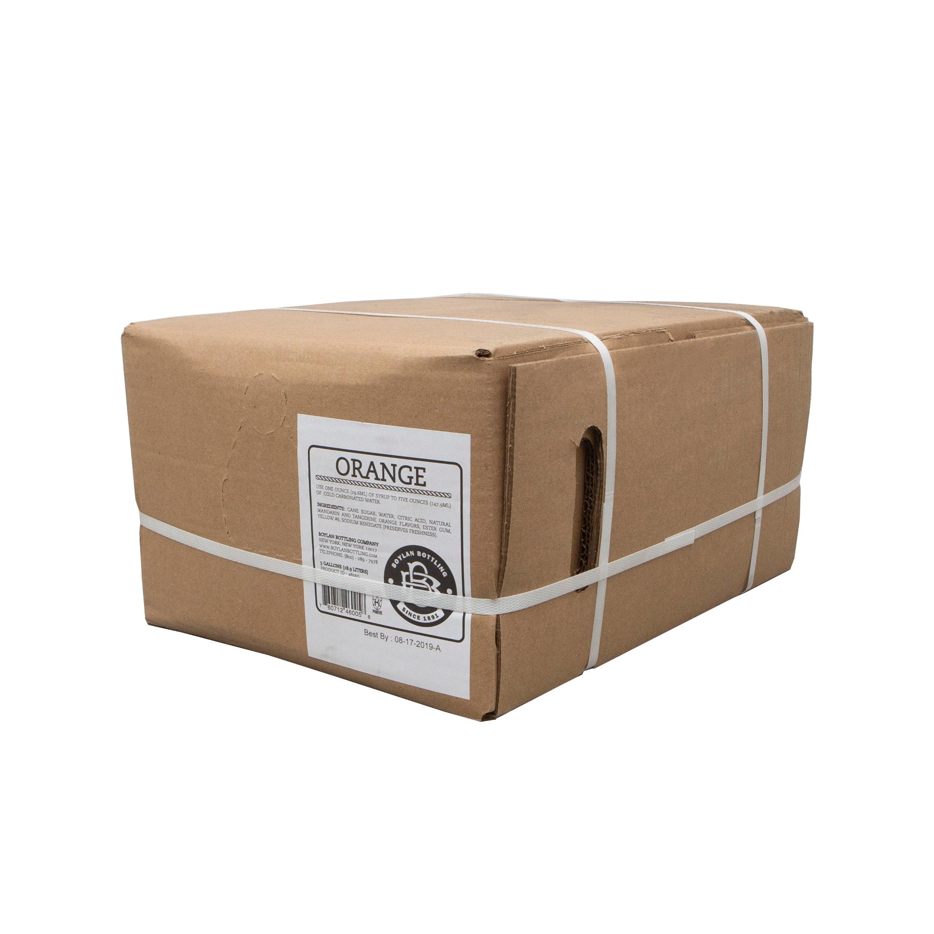 Boylan Bottling Orange Gal Bib 5 Gallon - 1 Per Case.