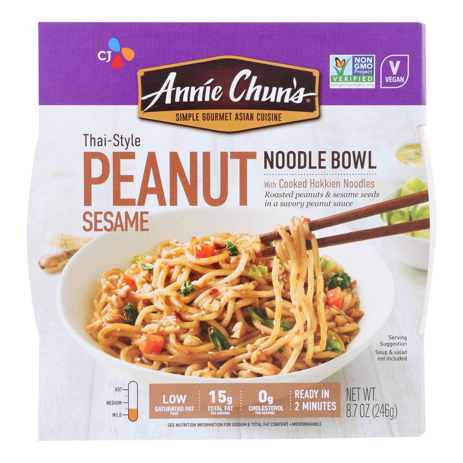 Annie Chun's Noodle Bowls  - Case of 6 - 8.7 Ounce
