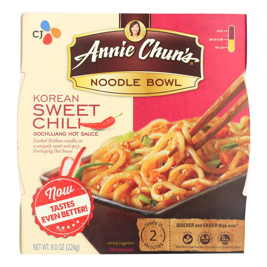 Annie Chun's Korean Sweet Chili Noodle Bowl - Case of 6 - 7.9 Ounce.