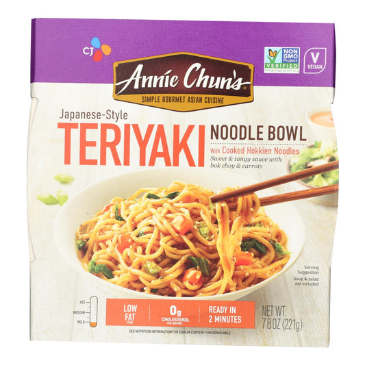 Annie Chun's Teriyaki Noodle Bowl - Case of 6 - 7.8 Ounce.