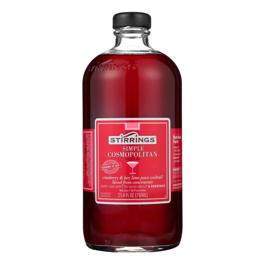 Stirrings Cocktail Mixer - Cosmopolitan - Case of 6 - 750 ml