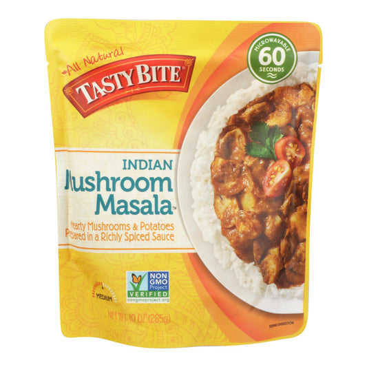 Tasty Bite Entree - Indian Cuisine - Mushroom Masala - 10 Ounce - case of 6