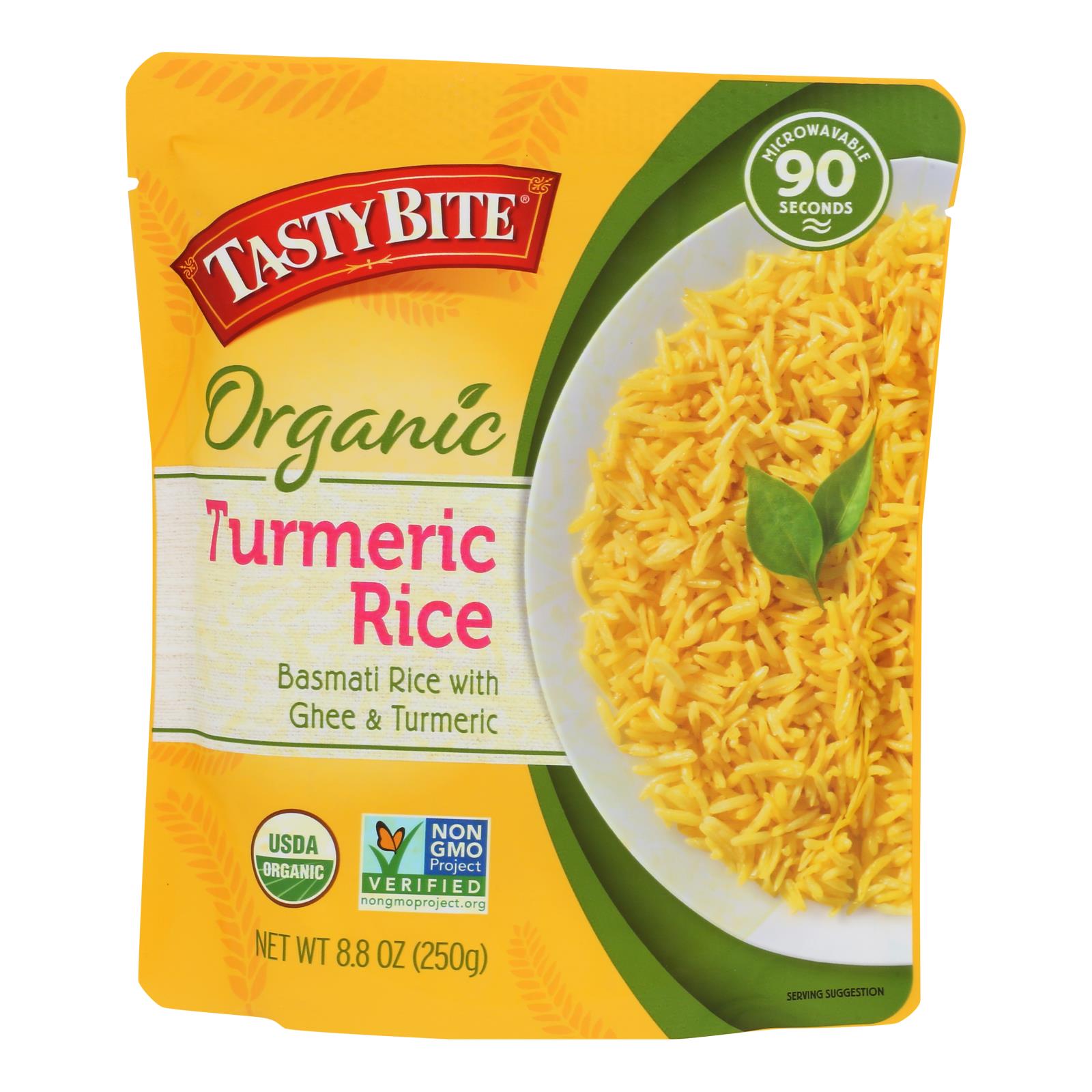 Tasty Bite - Rice Turmeric - Case of 6-8.8 Ounce